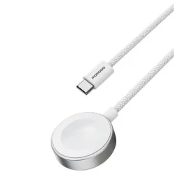 Porodo One Touch Charger Magnetic Watch Charger - White